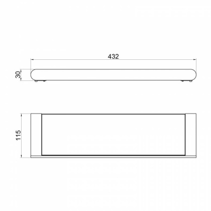 Полка стеклянная Timo Saona 13072/00 хром Полка стеклянная Timo Saona 13072/00 хром