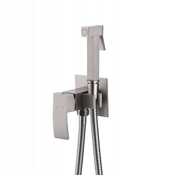 Смеситель ABBER Wasserfall AF8625SP с гигиеническим душем, сатин