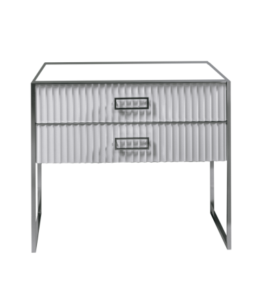 Тумба MONACO 100см h74см белая глянец + хром под раковину чашу 867-100-WCR Boheme