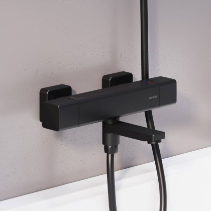 533000300 Gala термостатный Смеситель Для ванны - душа, чёрный