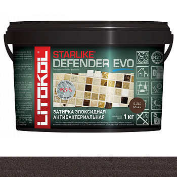 Затирка эпоксидная STARLIKE DEFENDER EVO, S.240 MOKA 1кг