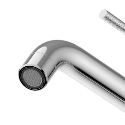 RELAX-LC1-01-W0 Смеситель для накладной раковины однорычажный без донного клапана, хром