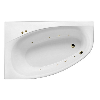 Ванна EXCELLENT Kameleon 170x110 (левая) "SOFT" (бронза)