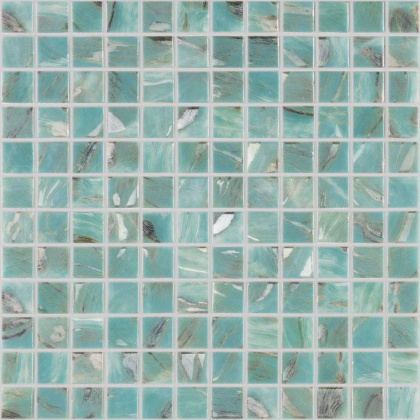 Стеклянная мозаика, 7103 Oasis Turquoise 25x25, Oasis