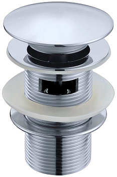 Слив для раковины с переливом, автомат(клик-клак) BRILLANTE Слив для раковины с переливом, автомат(клик-клак) BRILLANTE