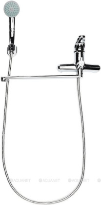 Смеситель для ванны OneLife P01-218cr с душ.набором, полимерный Смеситель для ванны OneLife P01-218cr с душ.набором, полимерный