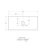 KEP-100-CEM-W0 Столешница из керамогранита без отверстия под смеситель 1016x468x10 Исполнение: Cemento  KEP-100-CEM-W0 Столешница из керамогранита без отверстия под смеситель 1016x468x10 Исполнение: Cemento