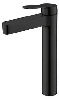 DELTA Смеситель для накладных раковин без донного клапана, чёрный матовый, DEL-LMC-NERO DELTA Смеситель для накладных раковин без донного клапана, чёрный матовый, DEL-LMC-NERO