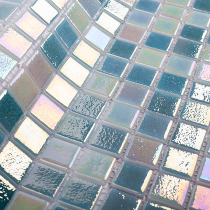 Стеклянная мозаика, MIX GREEN 553/554, Shell
