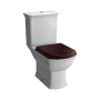 Комплект напольного унитаза Serenada с деревянной крышкой, механизм 3/6 л