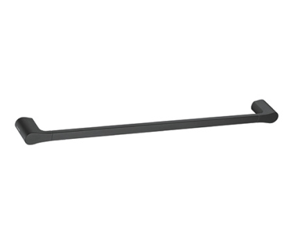 Держатель полотенец Elbe одинарный, 64х3х6 см, черный, K-7230