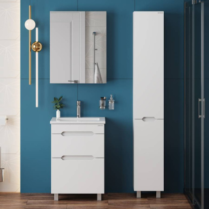 Тумба Onika Айленд 60 напольная, белая (ум. Элина 60)