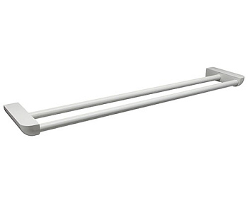 Держатель полотенец Kammel двойной, 65,5х3х13 см, белый, K-8340W