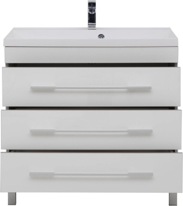 Тумба под раковину Aquanet Верона 90 белый (напольная 3 ящика) Тумба под раковину Aquanet Верона 90 белый (напольная 3 ящика)