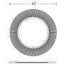 Зеркало SHINE серебро глянец с подсветкой d82 528-SL light Boheme Зеркало SHINE серебро глянец с подсветкой d82 528-SL light Boheme