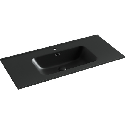 Умывальник накладной прямоугольный (цвет Черный Матовый) Element 1010*465*180мм