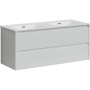 Тумба подвесная SANCOS Libra 1190х450х500, c двумя ящиками оснащенными доводчиками, белый глянец , арт. LB120-2W