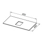 Столешница Allen Brau Infinity 1.21011.DG-S 85 dark grey structure, шт Столешница Allen Brau Infinity 1.21011.DG-S 85 dark grey structure, шт