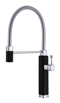 Смеситель для кухни Vincea VKF-101MB, черный