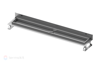 Дренажный канал для пристенного монтажа, прямой, 90 см