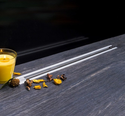 13100031 Линейный трап 450 мм CONFLUO PREMIUM SLIM LINE, ультратонкая модель с дизайн-вставкой Slim Исполнение: Матовый хром 