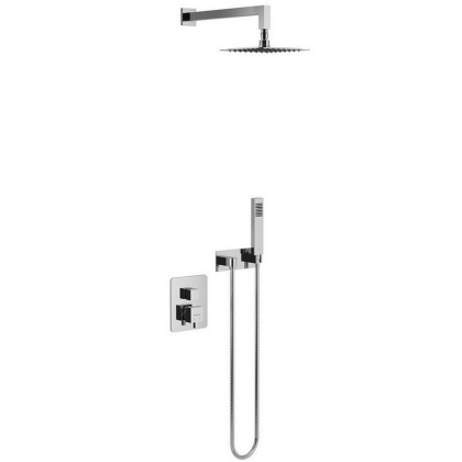 Термостатическая душевая система скрытого монтажа EXCELLENT Frost Quatro Termo AREX.4403CR (хром)