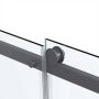 Душевой уголок Como Soft VSR-1CS1012CLGM, 1200*1000, вороненая сталь, стекло прозрачное