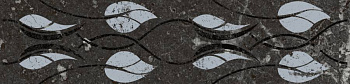 Бордюр Тубкаль чёрный глянцевый обрезной 30x7,2x0,9