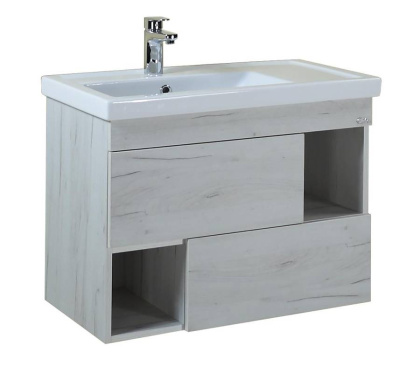 Тумба Onika Санторини 80 подвесная, дуб белый крафт (ум. Фостер 80 Пр.)