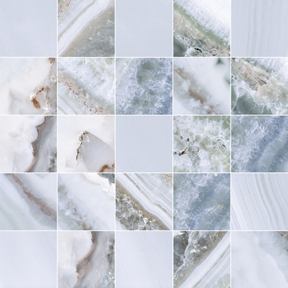 Event Декор мозаичный голубой MM34103 25х25