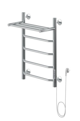 Полотенцесушитель электрический Aquanet Fiona 60х40 Тэн справа, с полкой