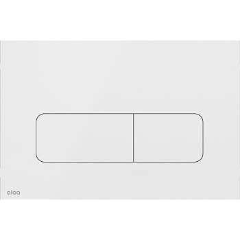 Кнопка управления для скрытых систем инсталляции, нержавеющая сталь-белый глянец