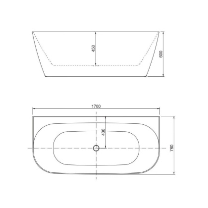 Акриловая ванна Allen Brau Priority 3 170x78 2.31003.21 белый матовый Акриловая ванна Allen Brau Priority 3 170x78 2.31003.21 белый матовый