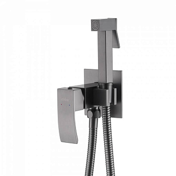 Смеситель ABBER Wasserfall AF8625NG с гигиеническим душем, никель