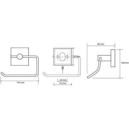 Держатель туалетной бумаги Bemeta Beta 132112042 Хром