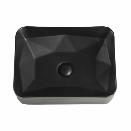 Раковина Orange B02-460mb накладная, матовый черный