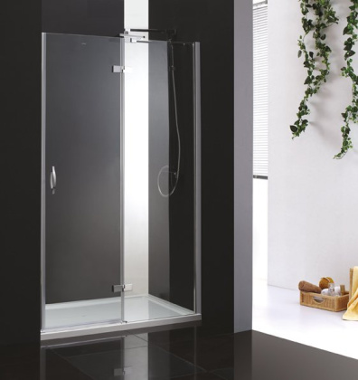 BERGAMO-W-B-12-110-C-Cr-L Душевая дверь Условные размеры, мм:1100x1950 Габариты с диапазоном регулировок, мм:(1080-1108)x1950 Ширина входа, мм:550 