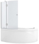 Шторка для ванны Aquanet AQ2 L, матовое стекло