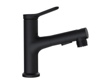 BB-LVMD-CRM-W0 Смеситель для раковины без донного клапана с выдвижным изливом Исполнение: Хром 