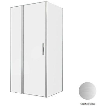 Душевой уголок Allen Brau Priority 100x90 3.31029.BA + 3.31044.BA серебро браш Душевой уголок Allen Brau Priority 100x90 3.31029.BA + 3.31044.BA серебро браш