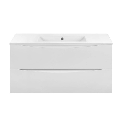 База под керамическую раковину Mia 1000 подвесная, 2 выкатных ящика soft close, G.White База под керамическую раковину Mia 1000 подвесная, 2 выкатных ящика soft close, G.White