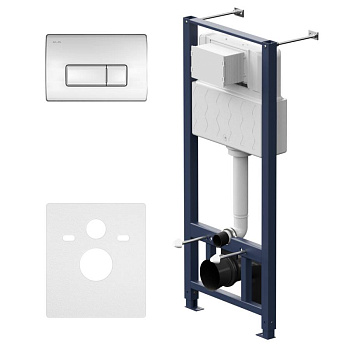 I012704.8051 Pro Инсталляция для подвесного унитаза с пневматич. клавишей Pro M пластик, глянец. Хром I012704.8051 Pro Инсталляция для подвесного унитаза с пневматич. клавишей Pro M пластик, глянец. Хром