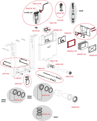 Скрытая система инсталляции для замуровывания в стену Скрытая система инсталляции для замуровывания в стену