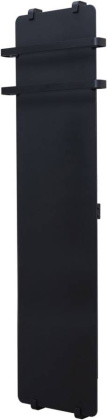 Полотенцесушитель электрический Allen Brau Infinity 180x44 с рейлингом 2.0 и креплением, черный матовый