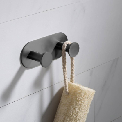 Вешалка на 2 крючка Timo Saona 13014/18 черное золото