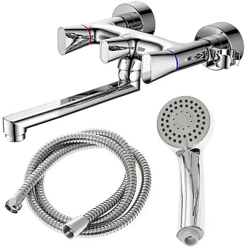 Смеситель для ванны/душа Orange Lotos M32-211cr с душевым набором