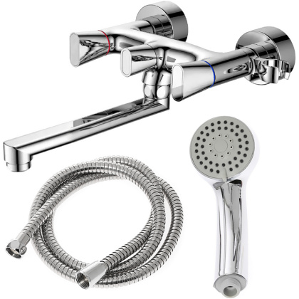 Смеситель для ванны/душа Orange Lotos M32-211cr с душевым набором