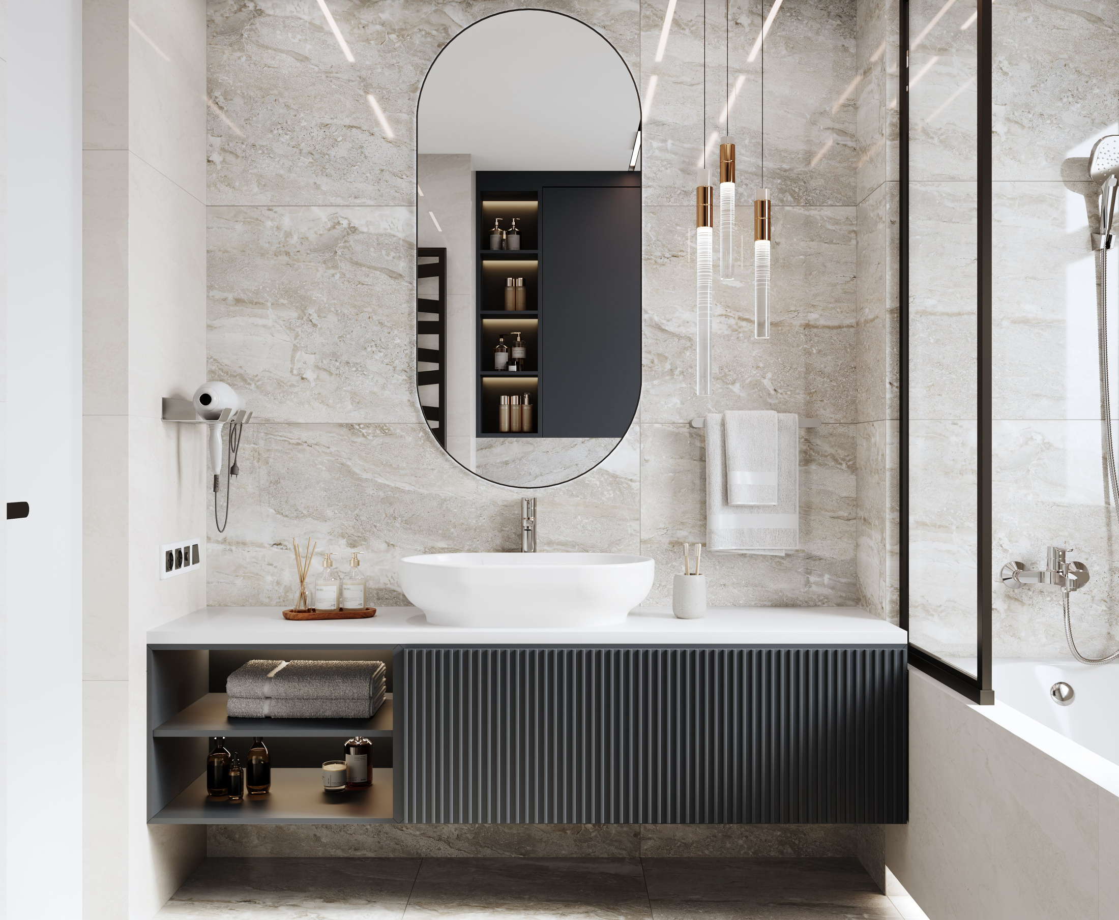 Energy Gris Керамогранит серый SG50003322R 60х119,5 полированный