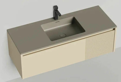 Подвесная тумба Domino 1200, эмаль,  под встраиваемую раковину