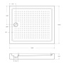 Акриловый поддон CEZARES TRAY-A-AH-140/90-15-W Акриловый поддон CEZARES TRAY-A-AH-140/90-15-W